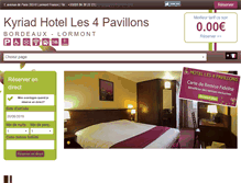 Tablet Screenshot of hotel-lormont.com
